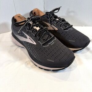 Brooks Ghost 13 Women's Running Shoes Sz 9 D Gray Pink Athletic Sneakers Wide